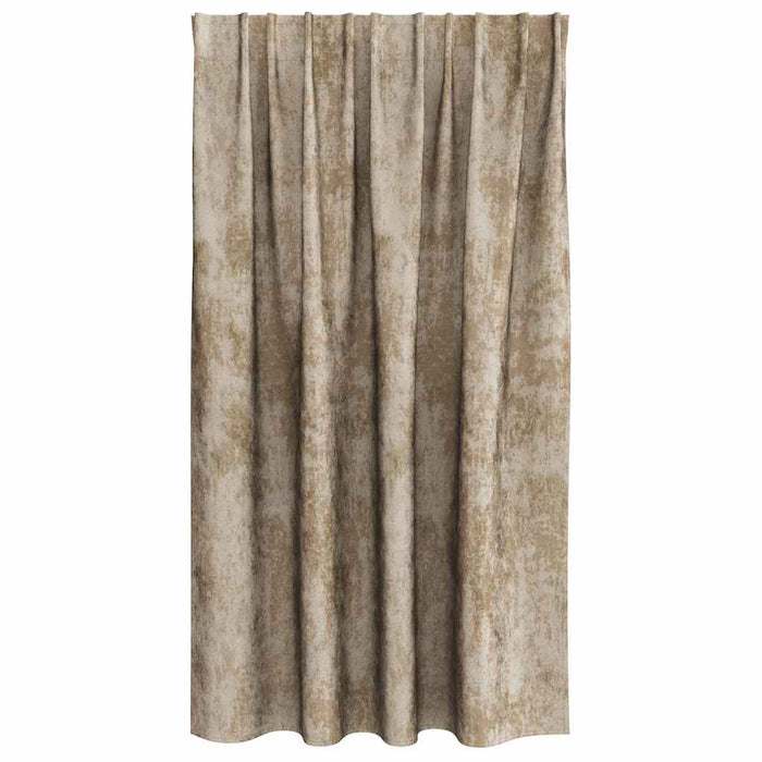 Cortine din catifea 2 pcs Șampanie 140 x 140 cm Catifea - WALTI WALTI