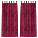 Cortine din catifea cu perdele 2 pcs bordo 225 x 140 cm Catifea - WALTI WALTI