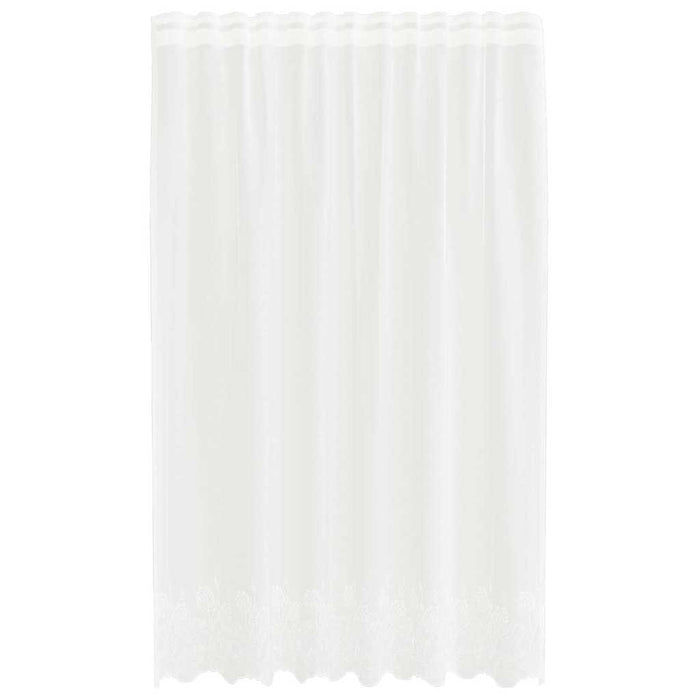 Cortină din Dantelă cu perdele Alb 150 x 160 cm Poliester - WALTI WALTI