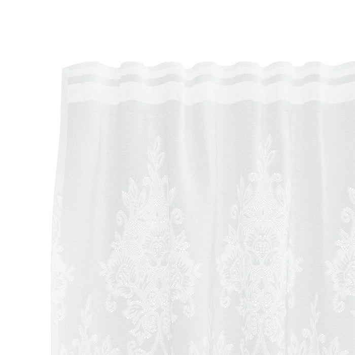 Cortină din Dantelă cu perdele Alb 200 x 150 cm Poliester - WALTI WALTI