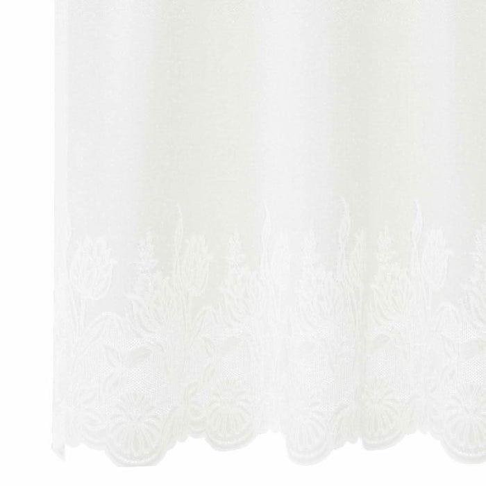 Perdele cu perdele Floral Alb 200 x 140 cm Poliester - WALTI WALTI