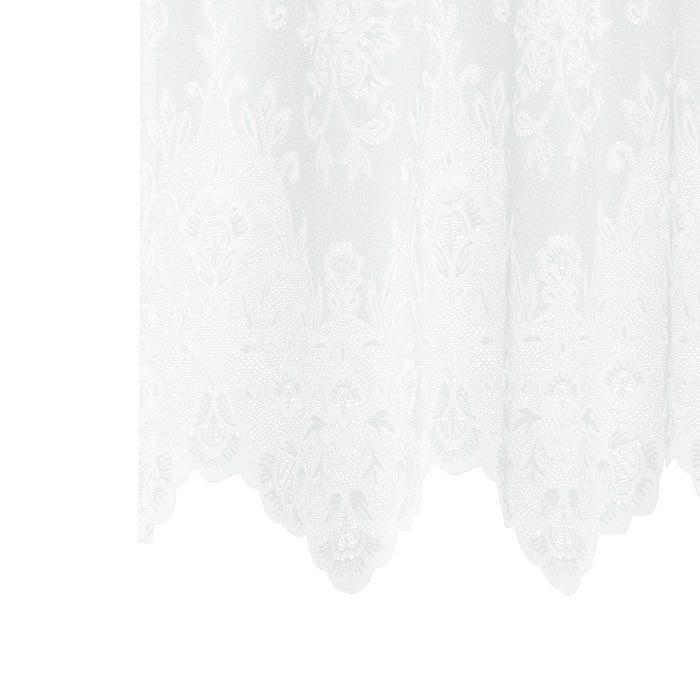 Cortină din Dantelă cu perdele Alb 220 x 300 cm Poliester WALTI