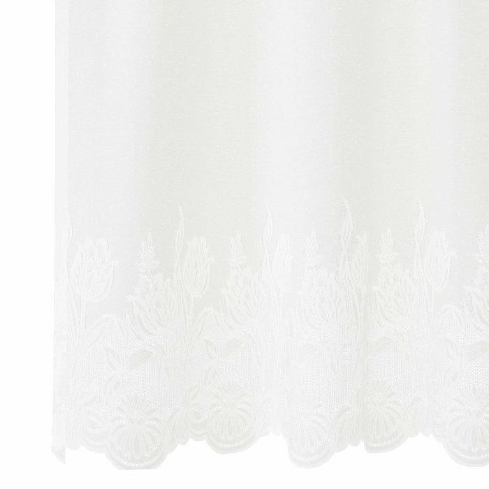 Perdele cu perdele Floral Alb 500 x 220 cm Poliester - WALTI WALTI