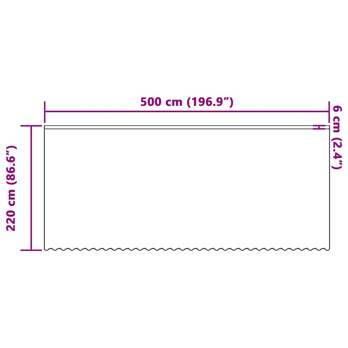 Perdele cu perdele Floral Alb 500 x 220 cm Poliester - WALTI WALTI