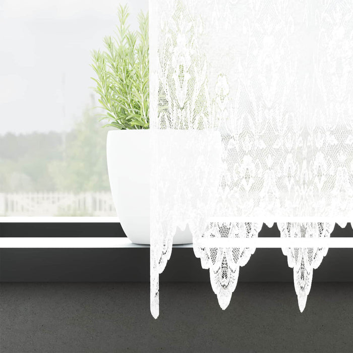 Cortină din Dantelă Alb 245 x 600 cm Poliester - WALTI WALTI