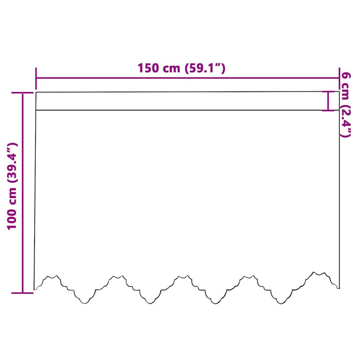 Perdele cu perdele Floral Alb 150 x 100 cm Poliester - WALTI WALTI