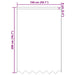 Perdele cu perdele Alb 150 x 200 cm Poliester - WALTI WALTI