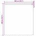 Perdele cu perdele Floral Alb 200 x 200 cm Poliester - WALTI WALTI