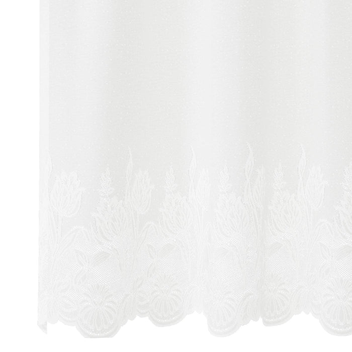 Cortină din Dantelă cu perdele Alb 240 x 200 cm Poliester WALTI