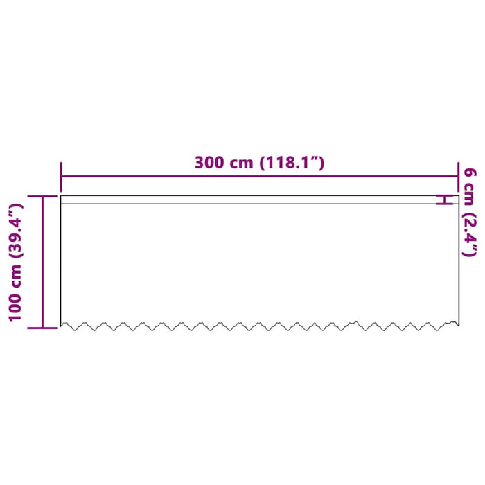 Perdele cu perdele Alb 300 x 100 cm Poliester - WALTI WALTI