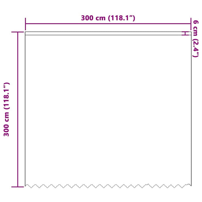 Perdele cu perdele Floral Alb 300 x 300 cm Poliester - WALTI WALTI