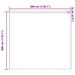 Perdele cu perdele Floral Alb 300 x 300 cm Poliester - WALTI WALTI