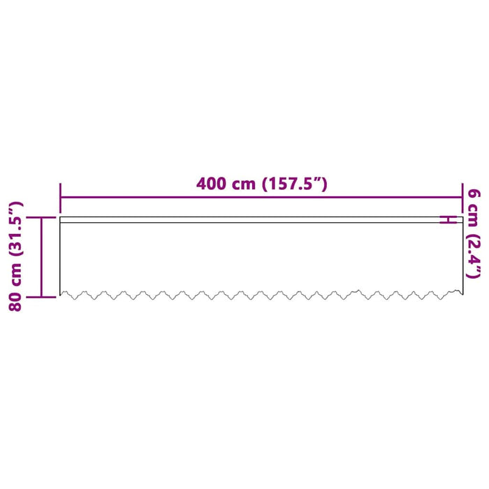 Perdele cu perdele Alb 400 x 80 cm Poliester - WALTI WALTI