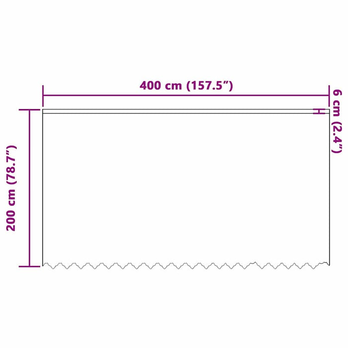 Perdele cu perdele Floral Alb 400 x 200 cm Poliester - WALTI WALTI