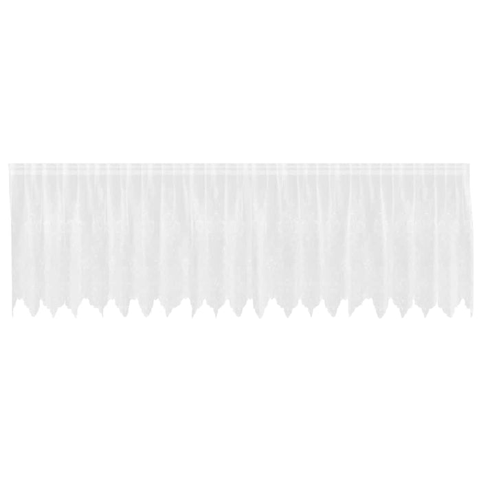 Cortină din Dantelă cu perdele Alb 500 x 120 cm Poliester - WALTI WALTI