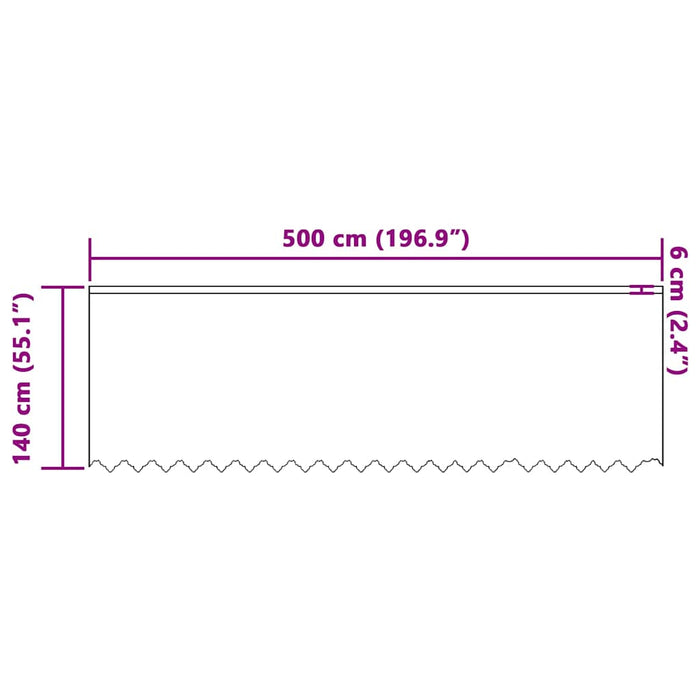 Perdele cu perdele Alb 500 x 140 cm Poliester - WALTI WALTI