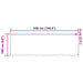 Perdele cu perdele Floral, Altele Alb 500 x 160 cm Poliester - WALTI WALTI