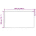 Perdele cu perdele Floral Alb 500 × 300 cm Poliester - WALTI WALTI