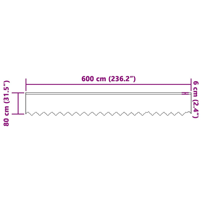 Perdele cu perdele Alb 600 x 80 cm Poliester - WALTI WALTI