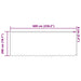 Perdele cu perdele Floral Alb 600 x 200 cm Poliester - WALTI WALTI