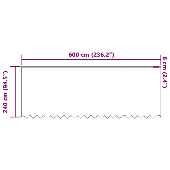 Perdele cu perdele Floral Alb 600 x 240 cm Poliester - WALTI WALTI