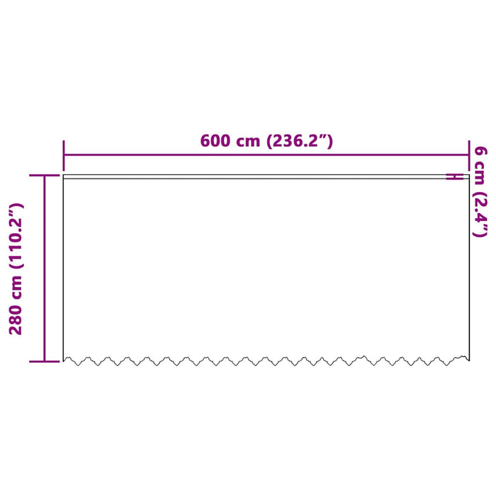 Perdele cu perdele Alb 600 x 280 cm Poliester - WALTI WALTI