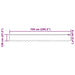 Perdele cu perdele Alb 750 x 120 cm Poliester - WALTI WALTI