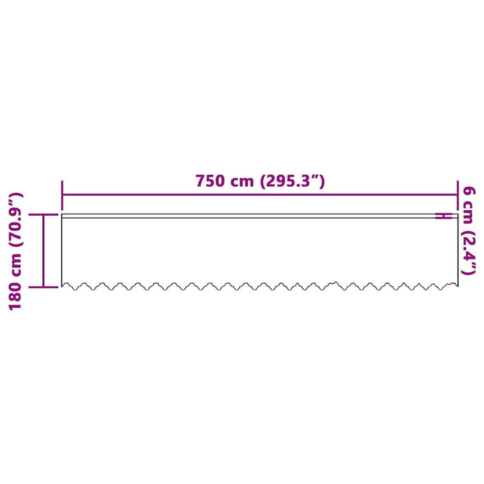 Perdele cu perdele Alb 750 x 180 cm Poliester - WALTI WALTI