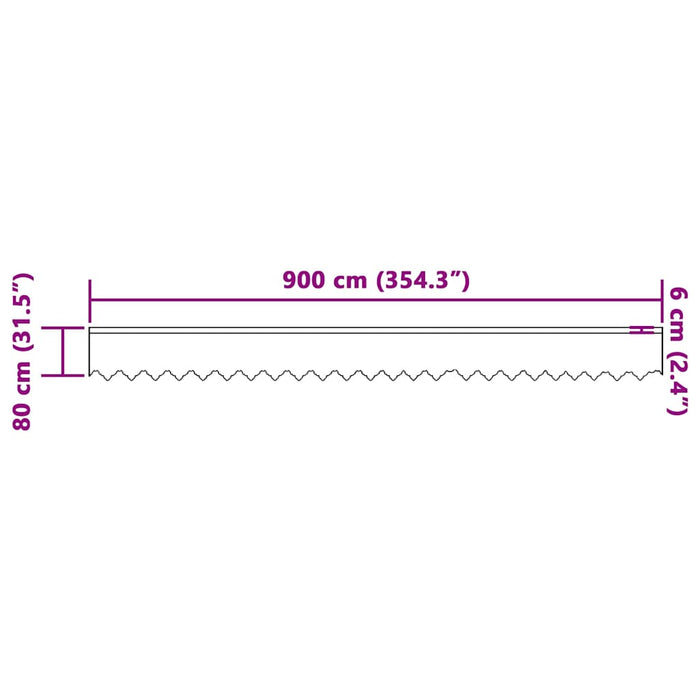 Perdele cu perdele Alb 900 x 80 cm Poliester - WALTI WALTI