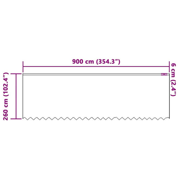 Perdele cu perdele Alb 900 x 260 cm Poliester - WALTI WALTI