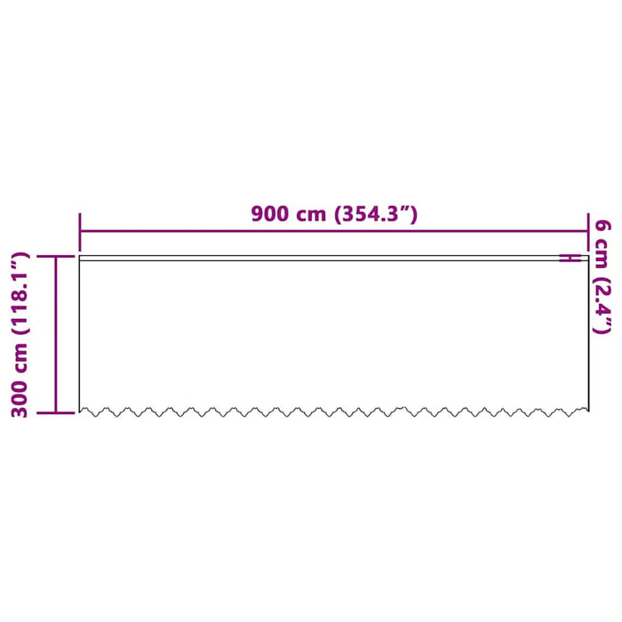 Perdele cu perdele Alb 900 x 300 cm Poliester - WALTI WALTI