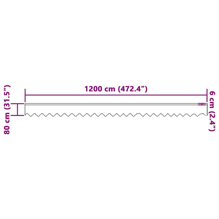 Perdele cu perdele Alb 1200 x 80 cm Poliester - WALTI WALTI