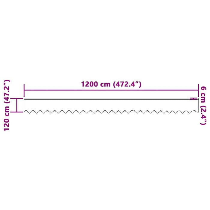 Perdele cu perdele Alb 1200 x 120 cm Poliester - WALTI WALTI