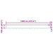 Perdele cu perdele Alb 1200 x 120 cm Poliester - WALTI WALTI