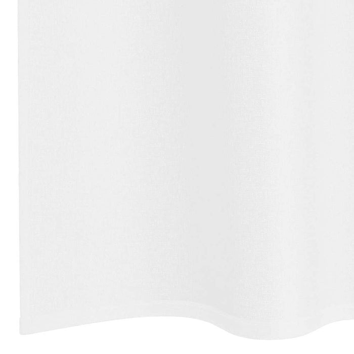 Perdele cu perdele 2 pcs Alb 140 x 175 cm Poliester - WALTI WALTI