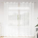 Perdele cu perdele 2 pcs Alb 140 x 245 cm Poliester - WALTI WALTI