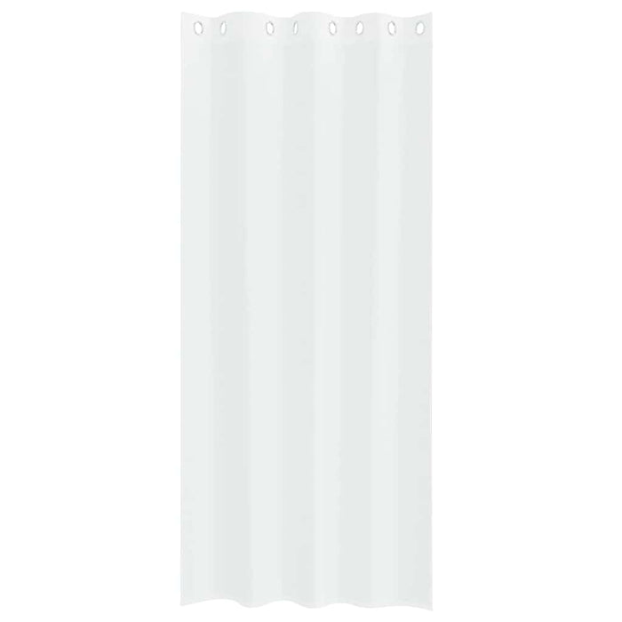Perdele cu perdele 2 pcs Alb 140 x 245 cm Poliester - WALTI WALTI