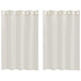 Perdele cu perdele 2 pcs Crem 140 x 140 cm Poliester - WALTI WALTI