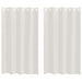Perdele cu perdele 2 pcs Crem 140 x 175 cm Poliester - WALTI WALTI