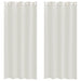 Perdele cu perdele 2 pcs Crem 140 x 225 cm Poliester - WALTI WALTI