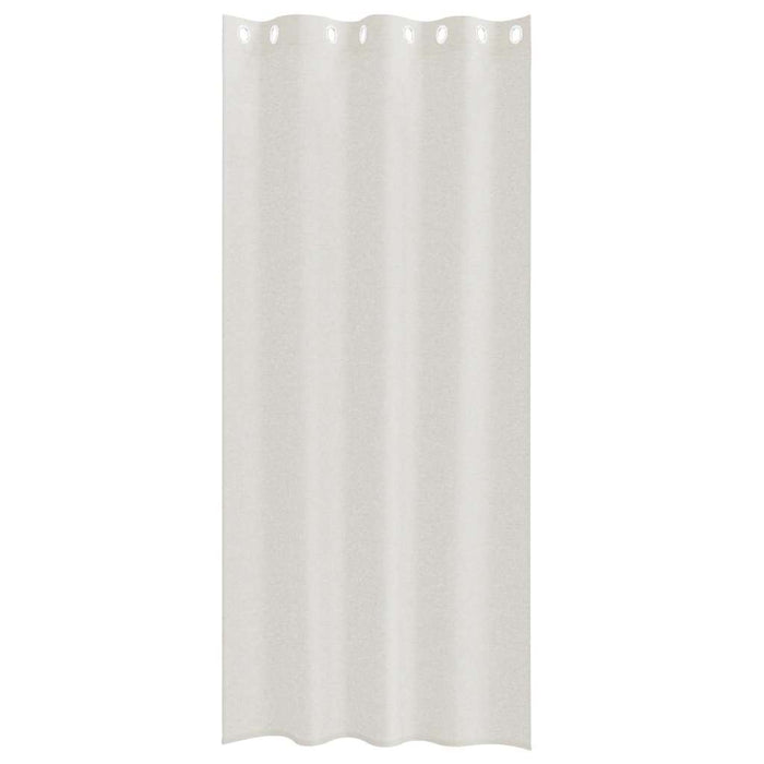 Perdele cu perdele 2 pcs Crem 140 x 225 cm Poliester - WALTI WALTI