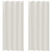 Perdele cu perdele 2 pcs Crem 140 x 260 cm Poliester - WALTI WALTI