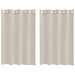 Perdele cu perdele 2 pcs Nisip 140 x 140 cm Poliester - WALTI WALTI