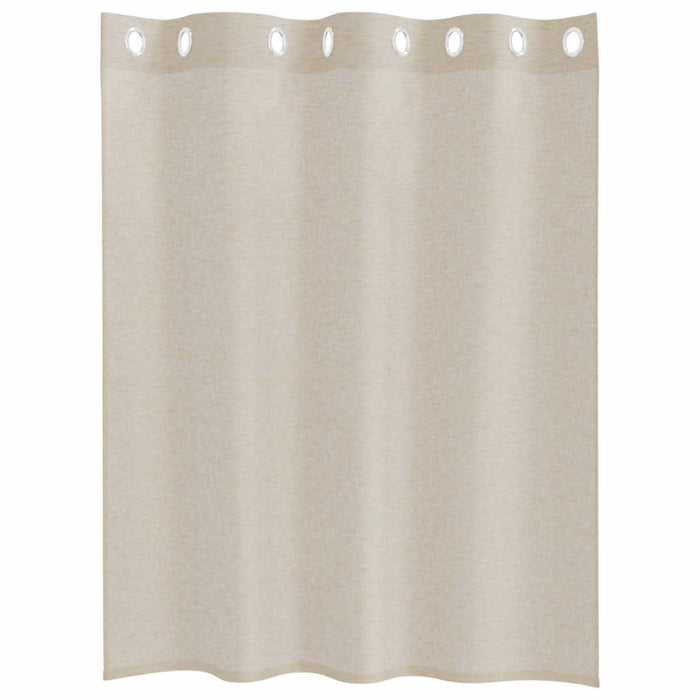 Perdele cu perdele 2 pcs Nisip 140 x 140 cm Poliester - WALTI WALTI