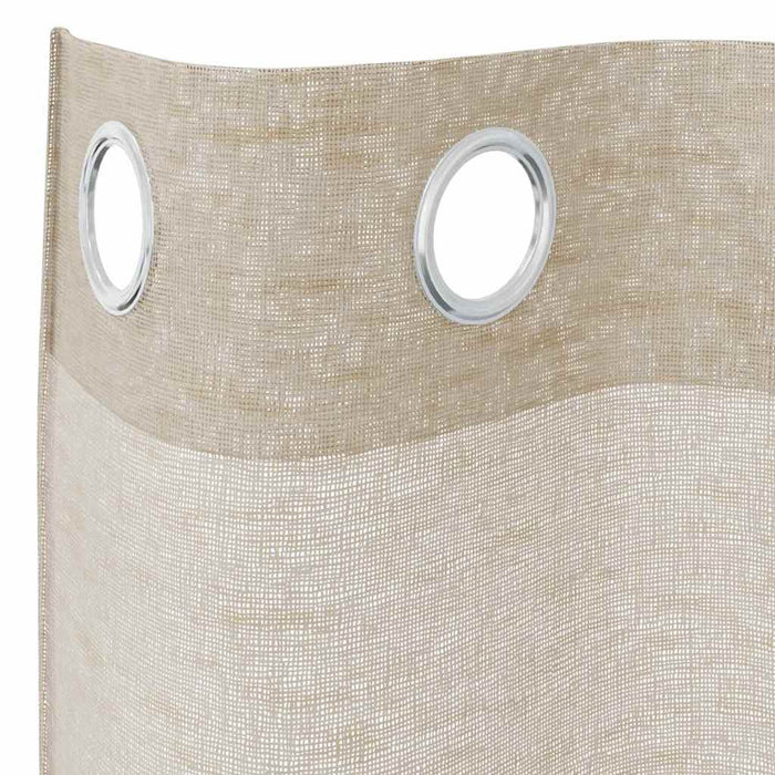 Perdele cu perdele 2 pcs Nisip 140 x 175 cm Poliester - WALTI WALTI