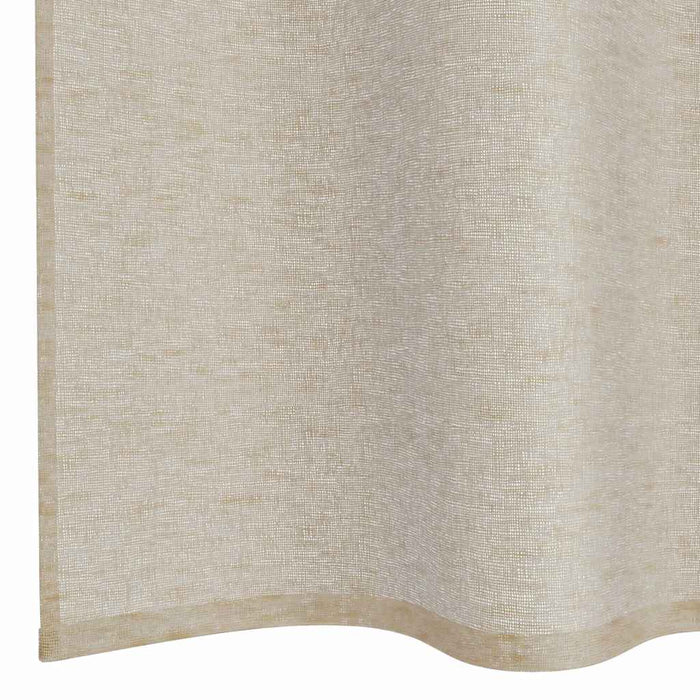 Perdele cu perdele 2 pcs Nisip 140 x 175 cm Poliester - WALTI WALTI