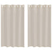 Perdele cu perdele 2 pcs Nisip 140 x 175 cm Poliester - WALTI WALTI
