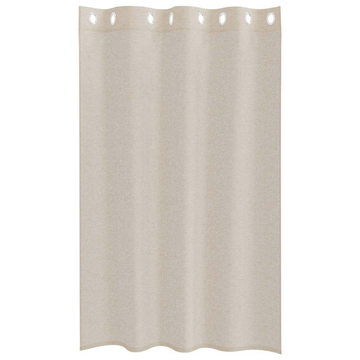 Perdele cu perdele 2 pcs Nisip 140 x 175 cm Poliester - WALTI WALTI