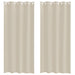 Perdele cu perdele 2 pcs Nisip 140 x 225 cm Poliester - WALTI WALTI