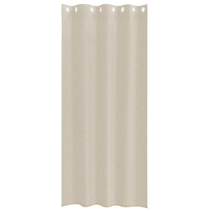 Perdele cu perdele 2 pcs Nisip 140 x 225 cm Poliester - WALTI WALTI
